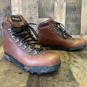 Vasque 7599 Vintage Leather Hiking Mountaineering Boots Womens 8.5